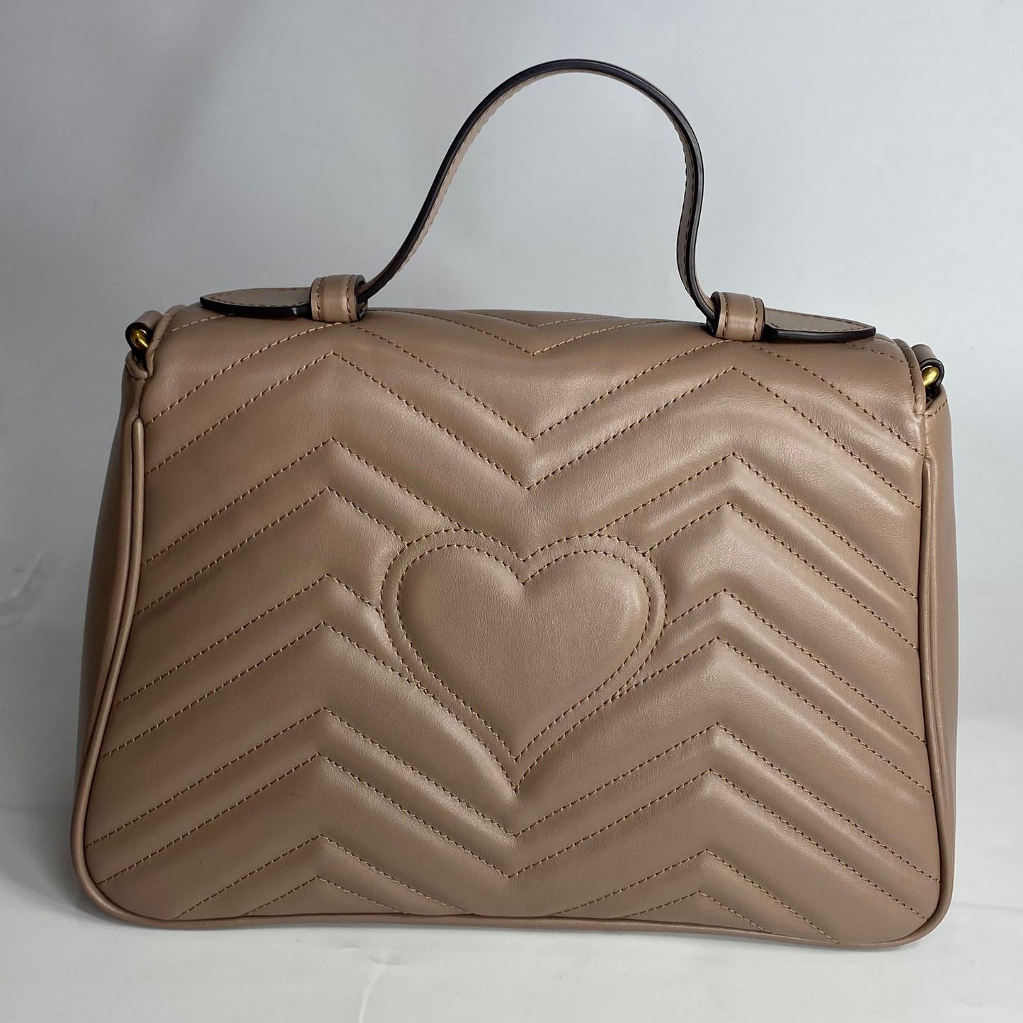 Gucci GG Marmont Top Handle Beige