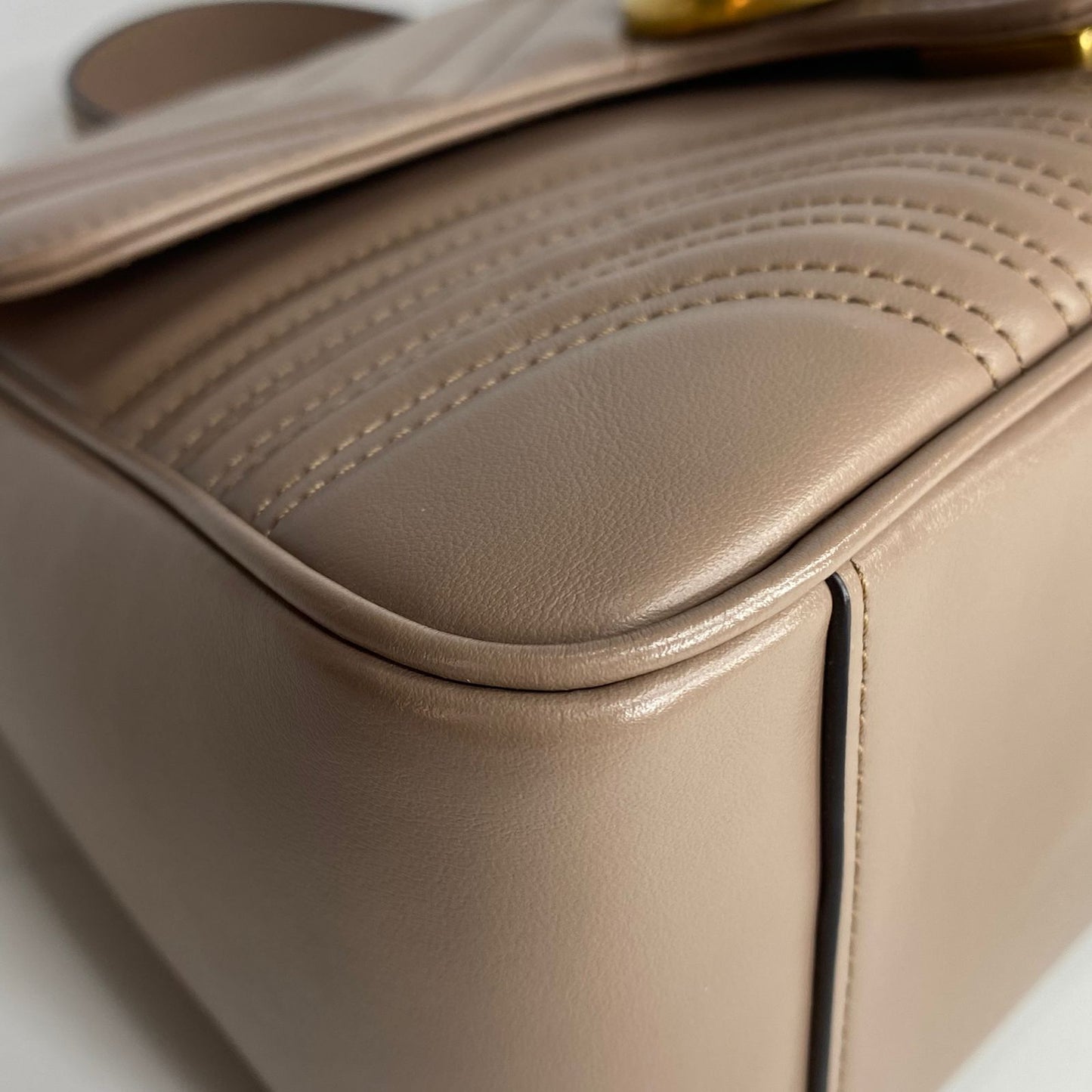 Gucci GG Marmont Top Handle Beige