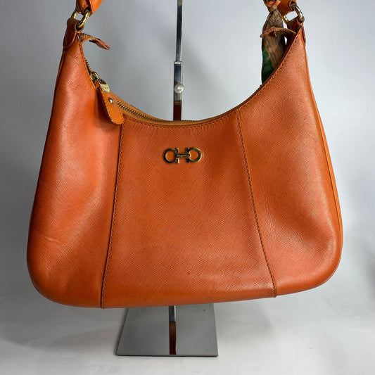 Ferragamo Petunia Hobo Bag Orange