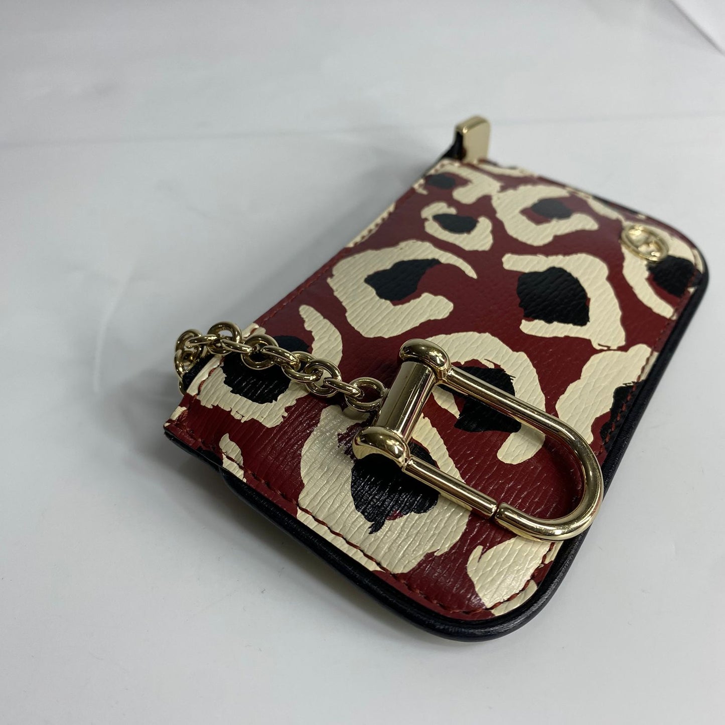 Gucci Leopard Print Key Cles Wallet