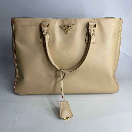 Prada Saffiano Lux Tote Beige