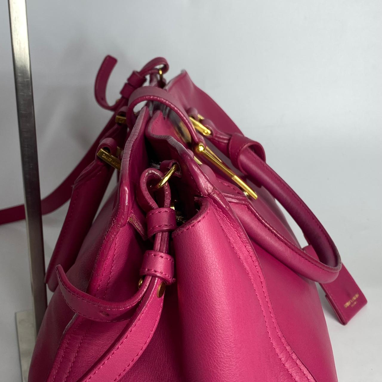 YSL	Y Ligne Cabas Fuchsia Pink