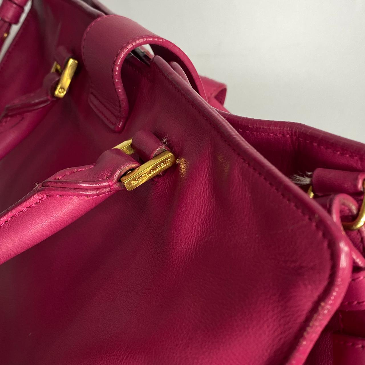 YSL	Y Ligne Cabas Fuchsia Pink