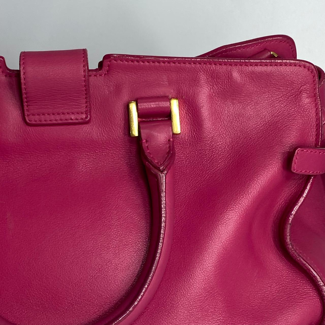 YSL	Y Ligne Cabas Fuchsia Pink