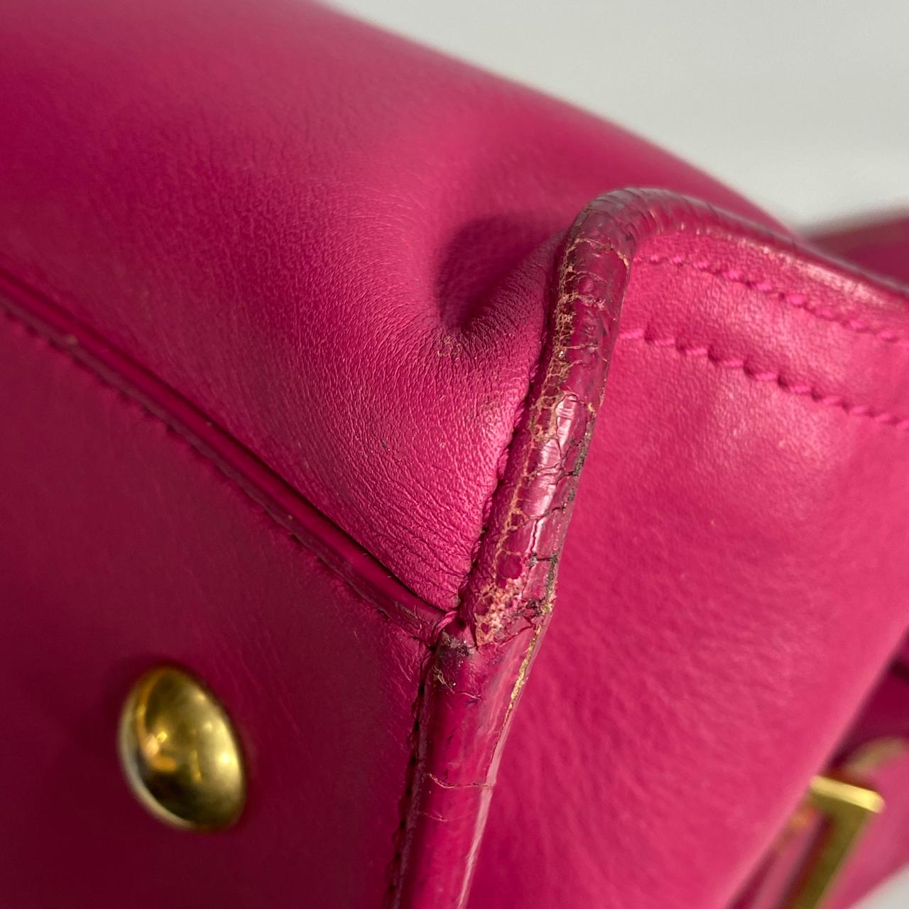 YSL	Y Ligne Cabas Fuchsia Pink