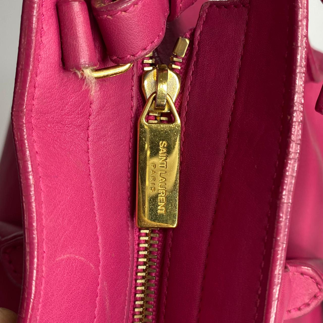 YSL	Y Ligne Cabas Fuchsia Pink