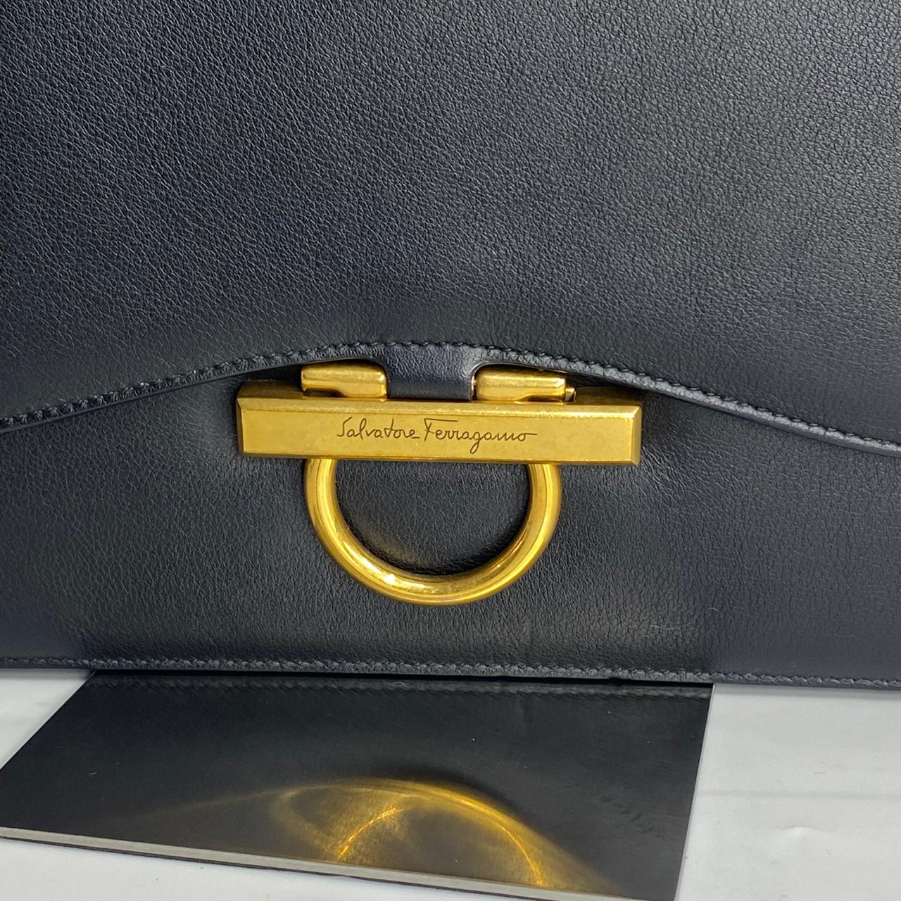 Ferragamo Joanne Shoulder Bag Black
