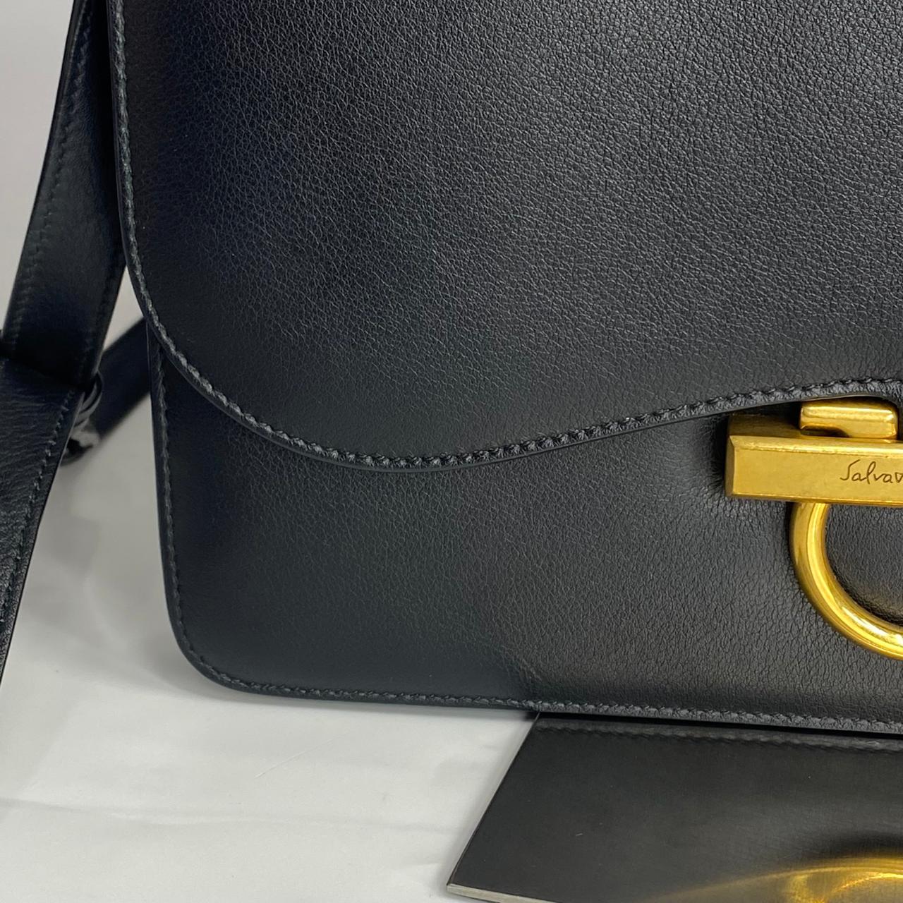 Ferragamo Joanne Shoulder Bag Black