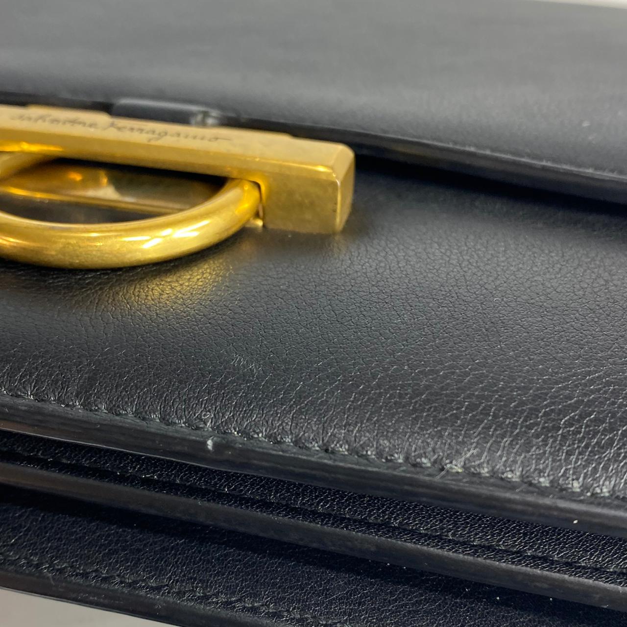 Ferragamo Joanne Shoulder Bag Black