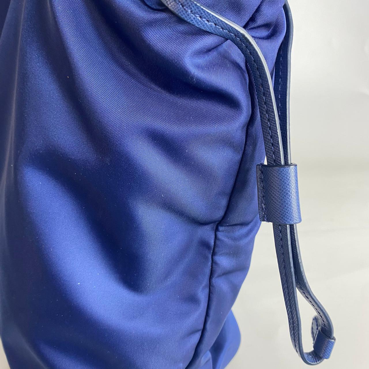 Prada Tessuto Saffiano Tote Nylon Royal Blue
