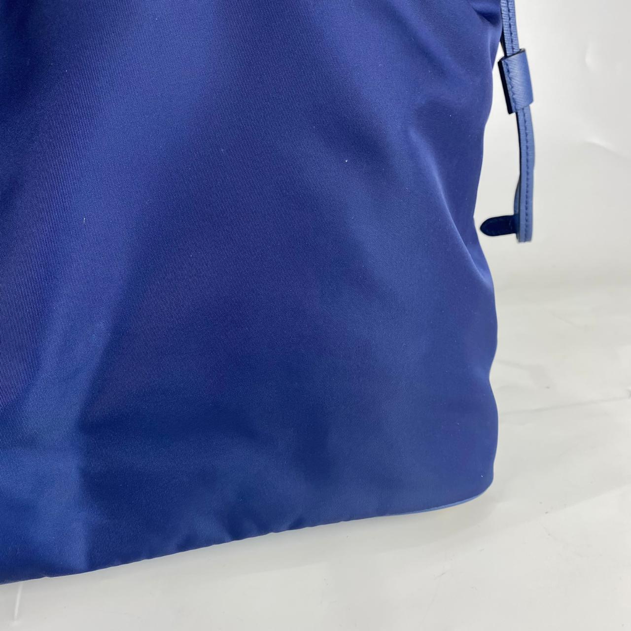 Prada Tessuto Saffiano Tote Nylon Royal Blue