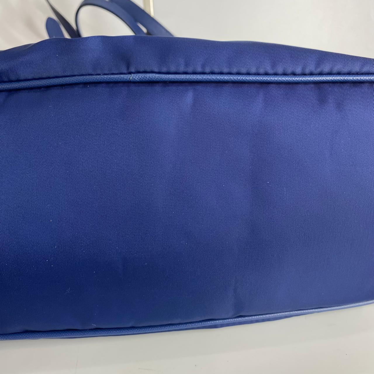 Prada Tessuto Saffiano Tote Nylon Royal Blue
