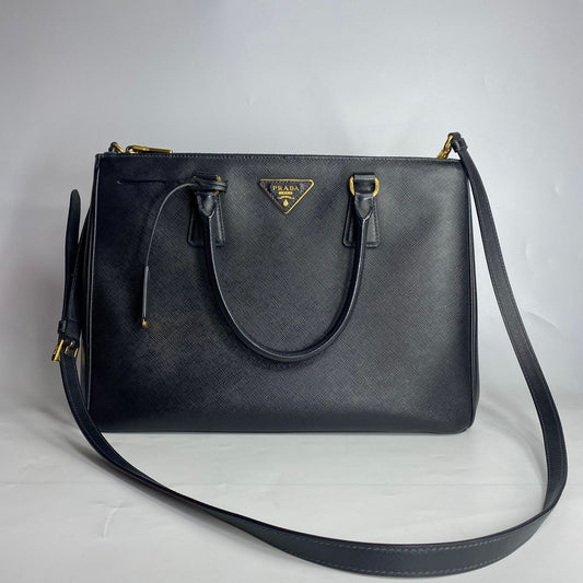 Prada Saffiano Black Leather