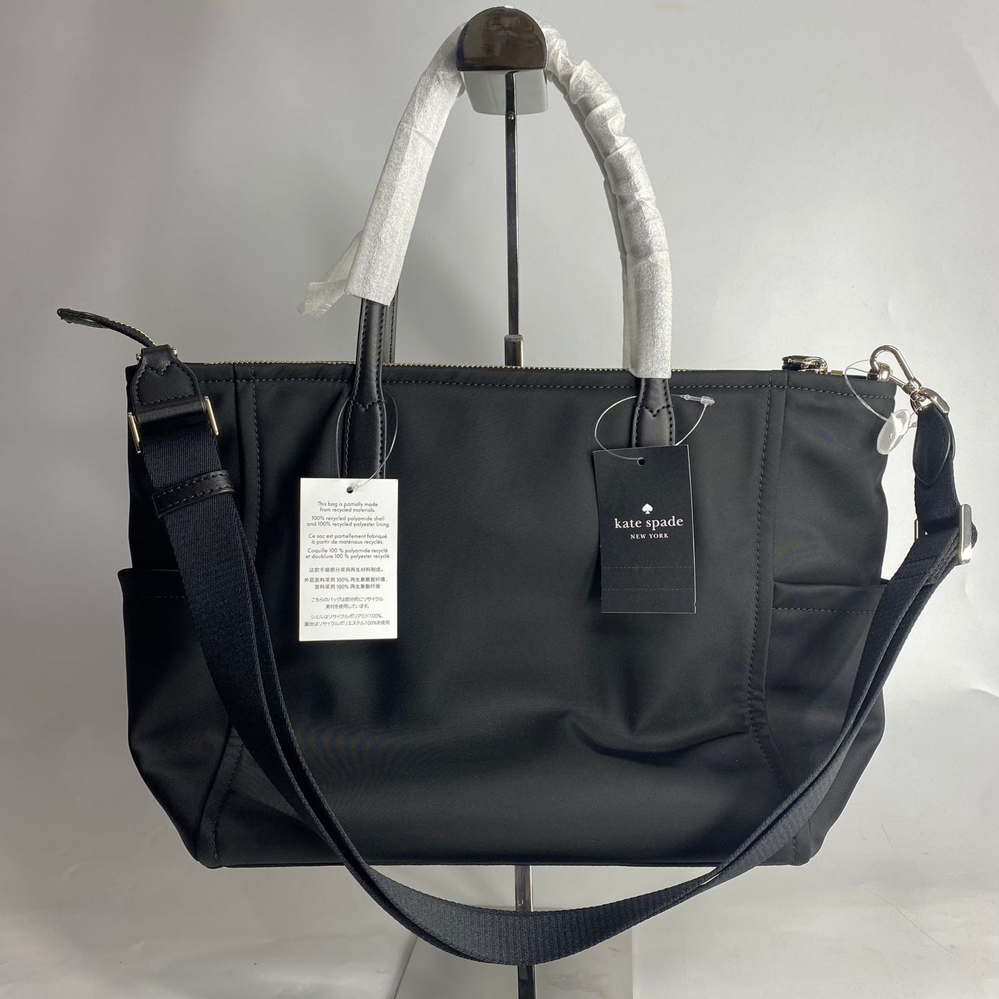 Kate Spade Chelsea Medium Satchel Nylon Black