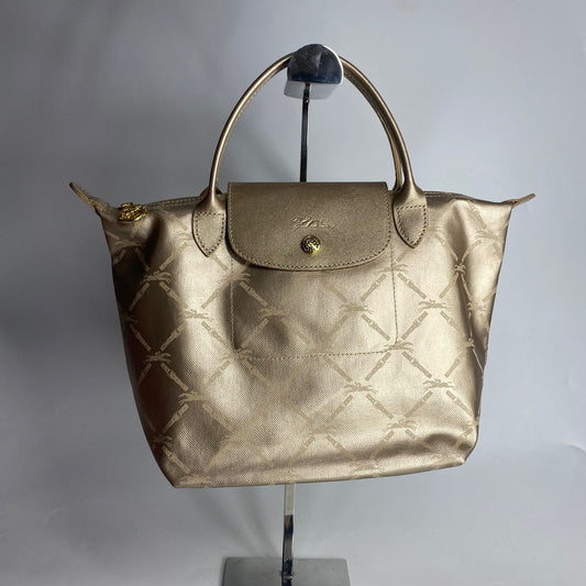 Lonchamp Tote Metallic Gold