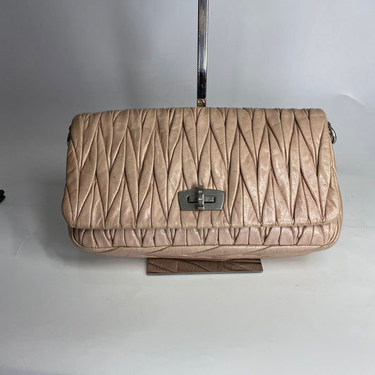 Miumiu Matelasse Quilted Shoulder Bag Light Pink