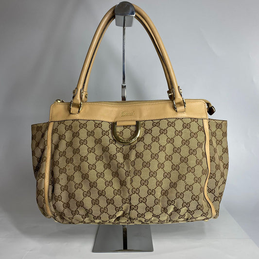 Gucci Abbey D-Ring GG Canvas Beige
