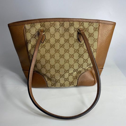 Gucci Bree Tote GG Canvas Brown Trims