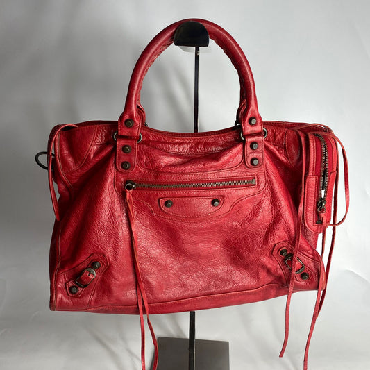 Balenciaga Classic City Bag Red