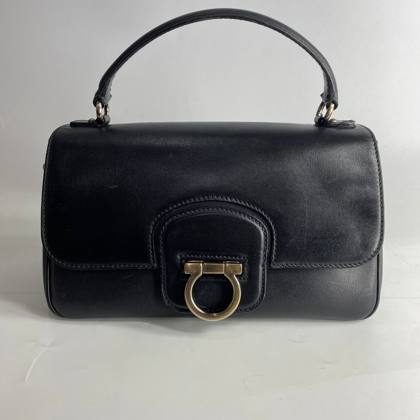 Ferragamo Palazzo Handbag Black