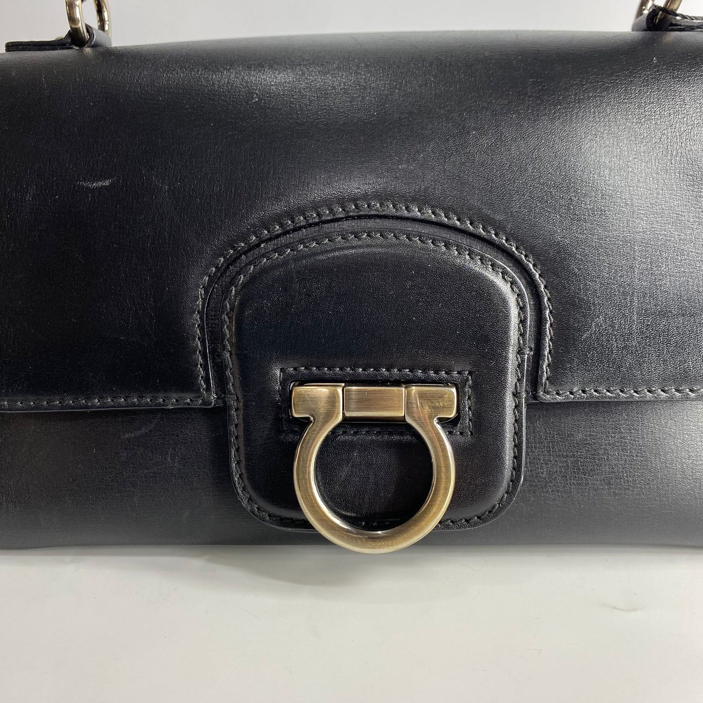 Ferragamo Palazzo Handbag Black