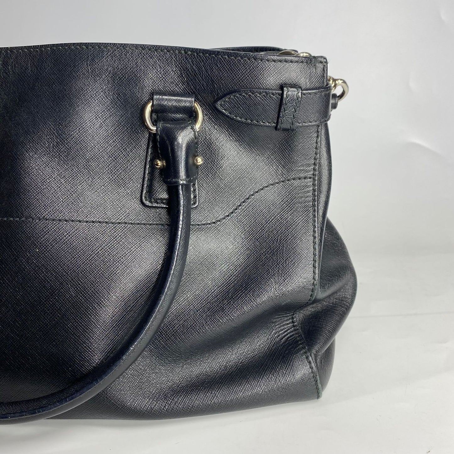 Ferragamo 2-way Bag Buckle Detail Black