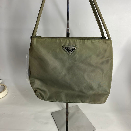 Prada Nylon Tote Bag Army Green