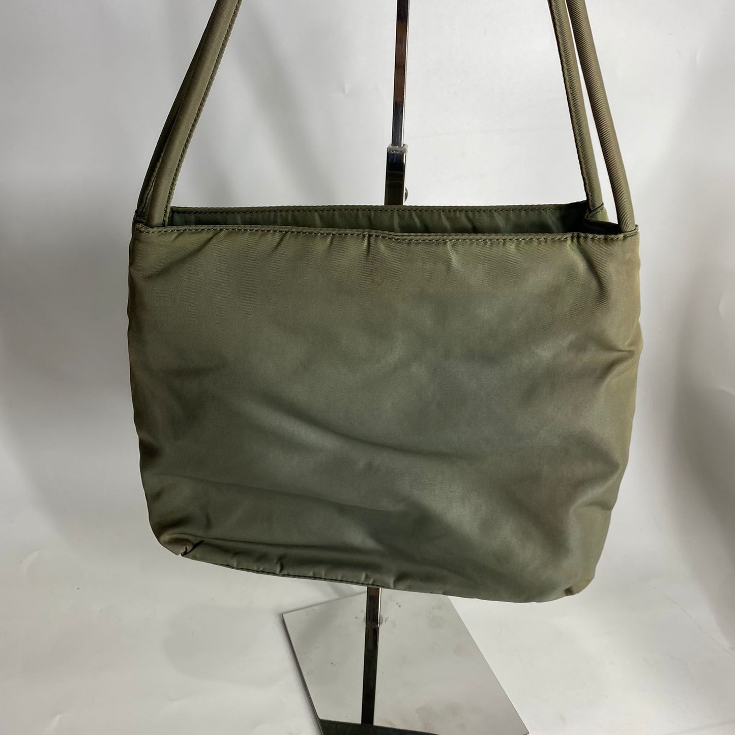 Prada Nylon Tote Bag Army Green