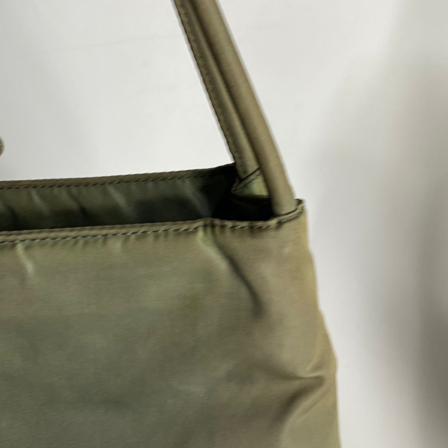 Prada Nylon Tote Bag Army Green