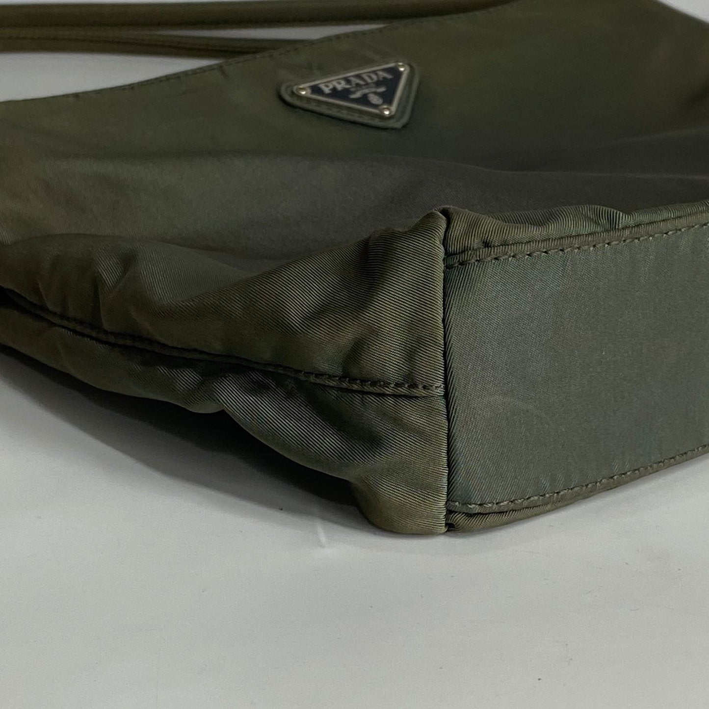 Prada Nylon Tote Bag Army Green