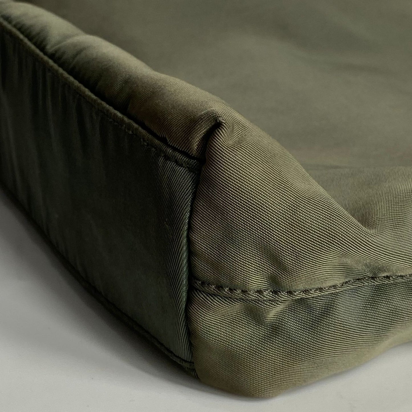 Prada Nylon Tote Bag Army Green