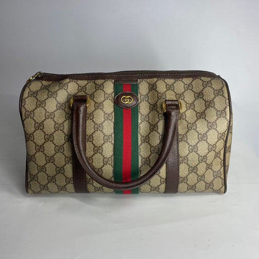 Gucci Web Sherry Line Boston GG Canvas
