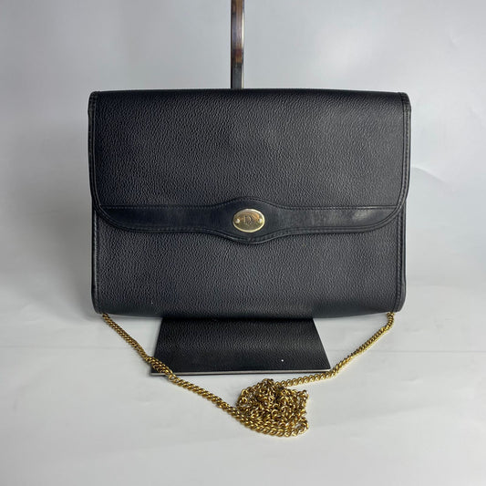 Dior PVC Chain Shoulder Bag Black