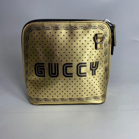 Gucci X Sega Guccy Stars Mini Dome Metallic Gold