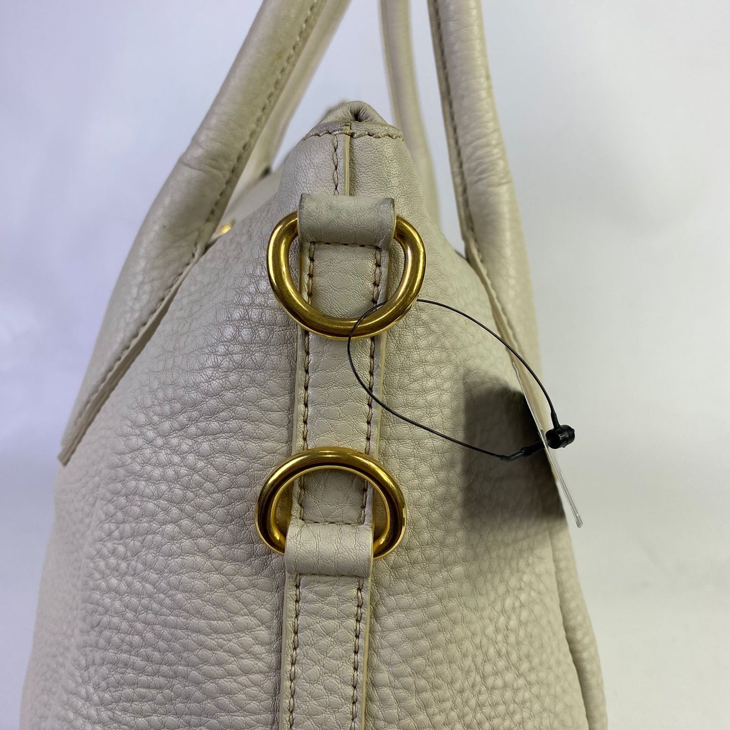 Prada Vitello Daino White Large Tote