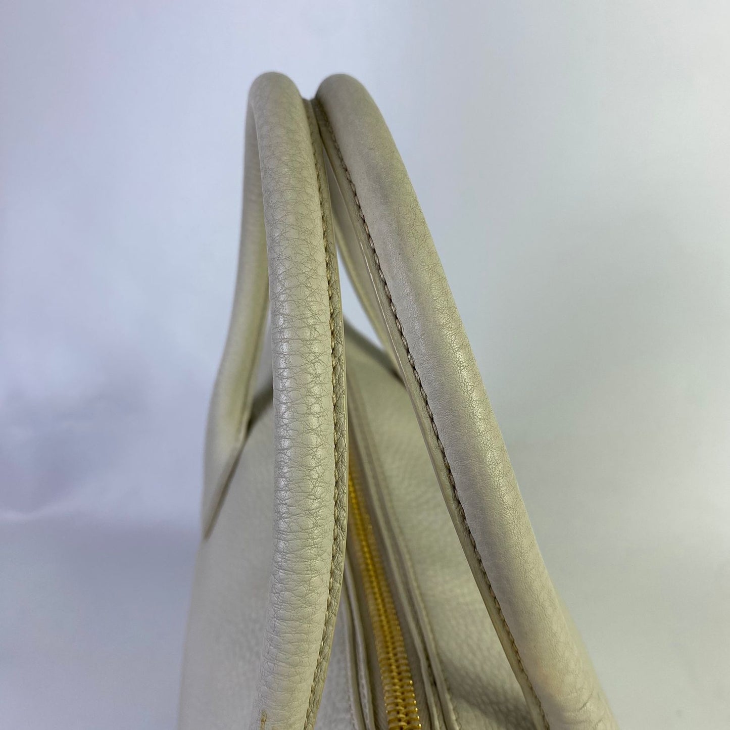 Prada Vitello Daino White Large Tote