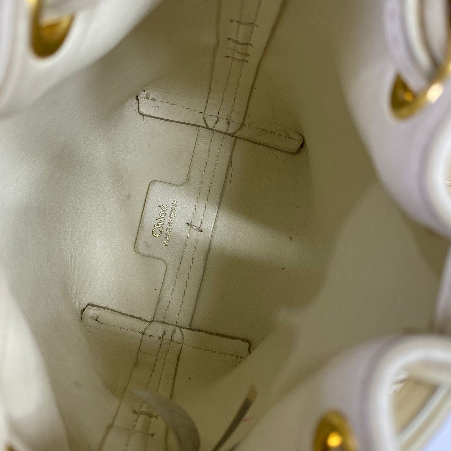 Chloe Marcie Bucket Bag Misty Ivory
