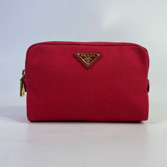 Prada Cosmetic Pouch Red