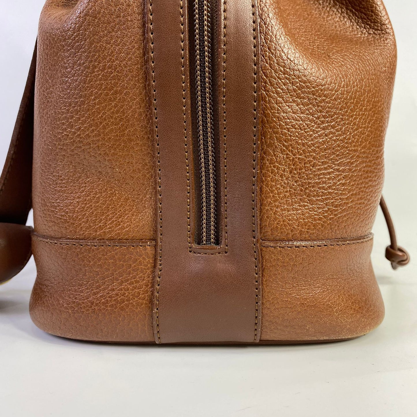 Burberry Drawstring Bucket Tan