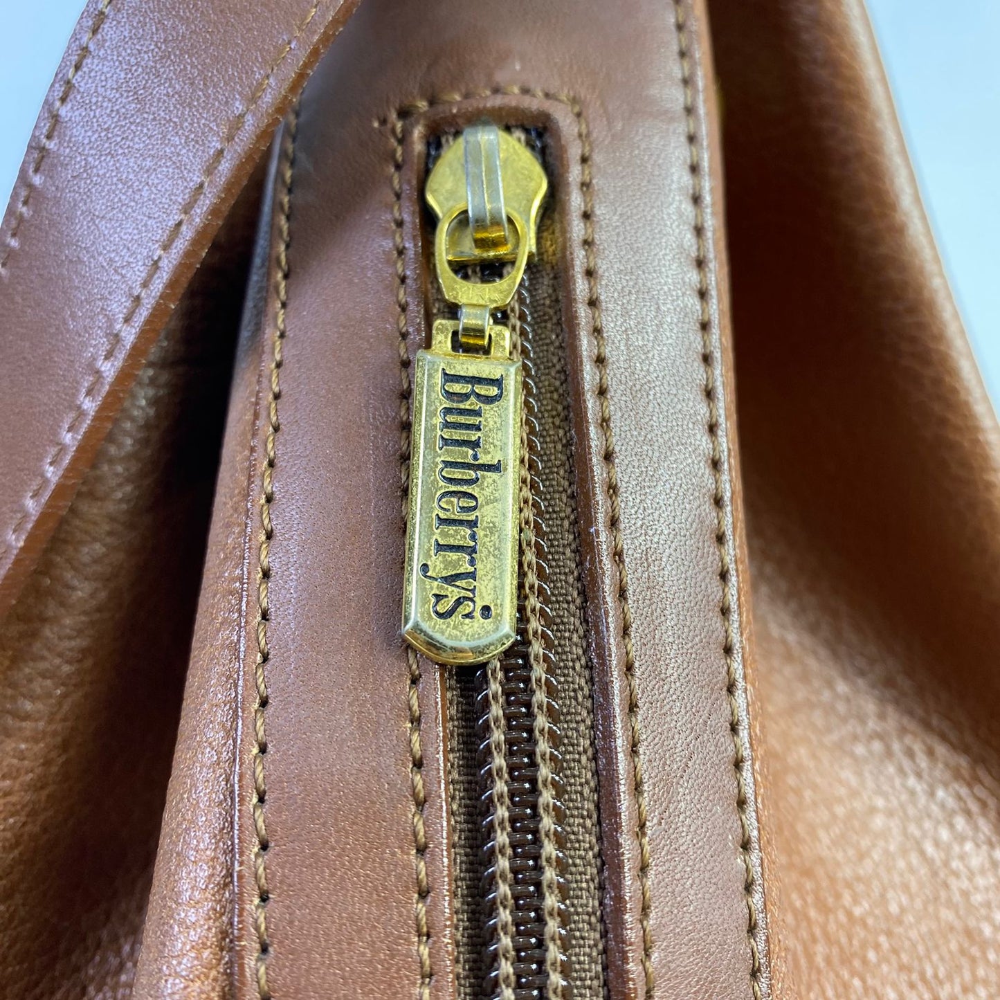 Burberry Drawstring Bucket Tan