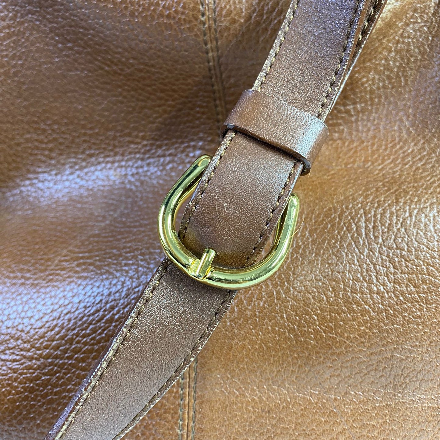 Burberry Drawstring Bucket Tan