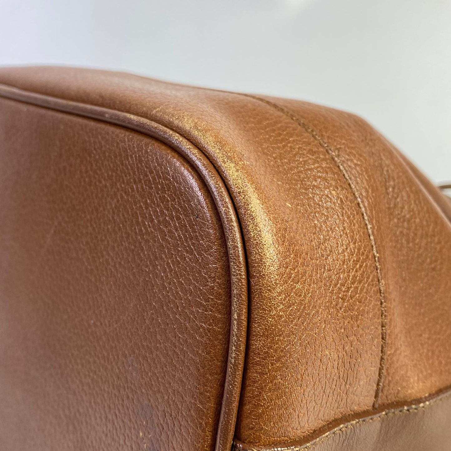 Burberry Drawstring Bucket Tan