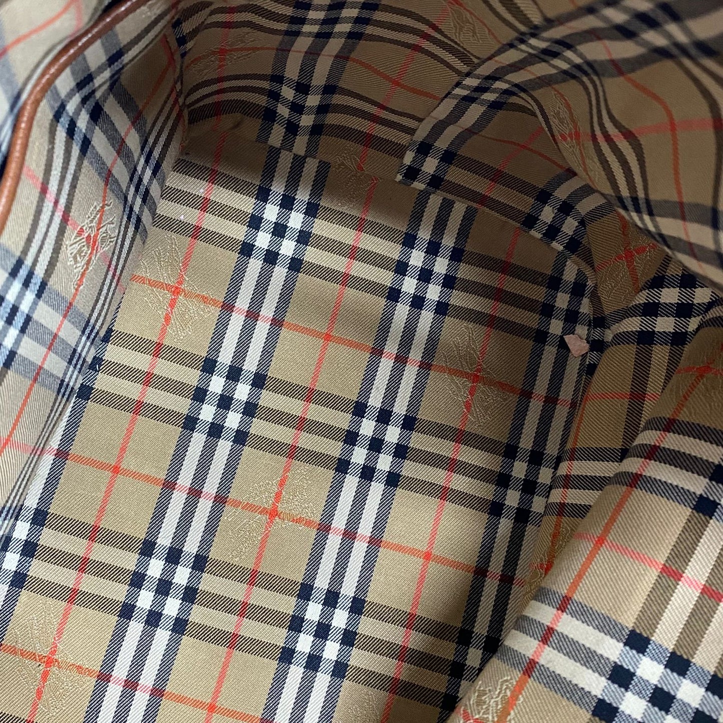 Burberry Drawstring Bucket Tan