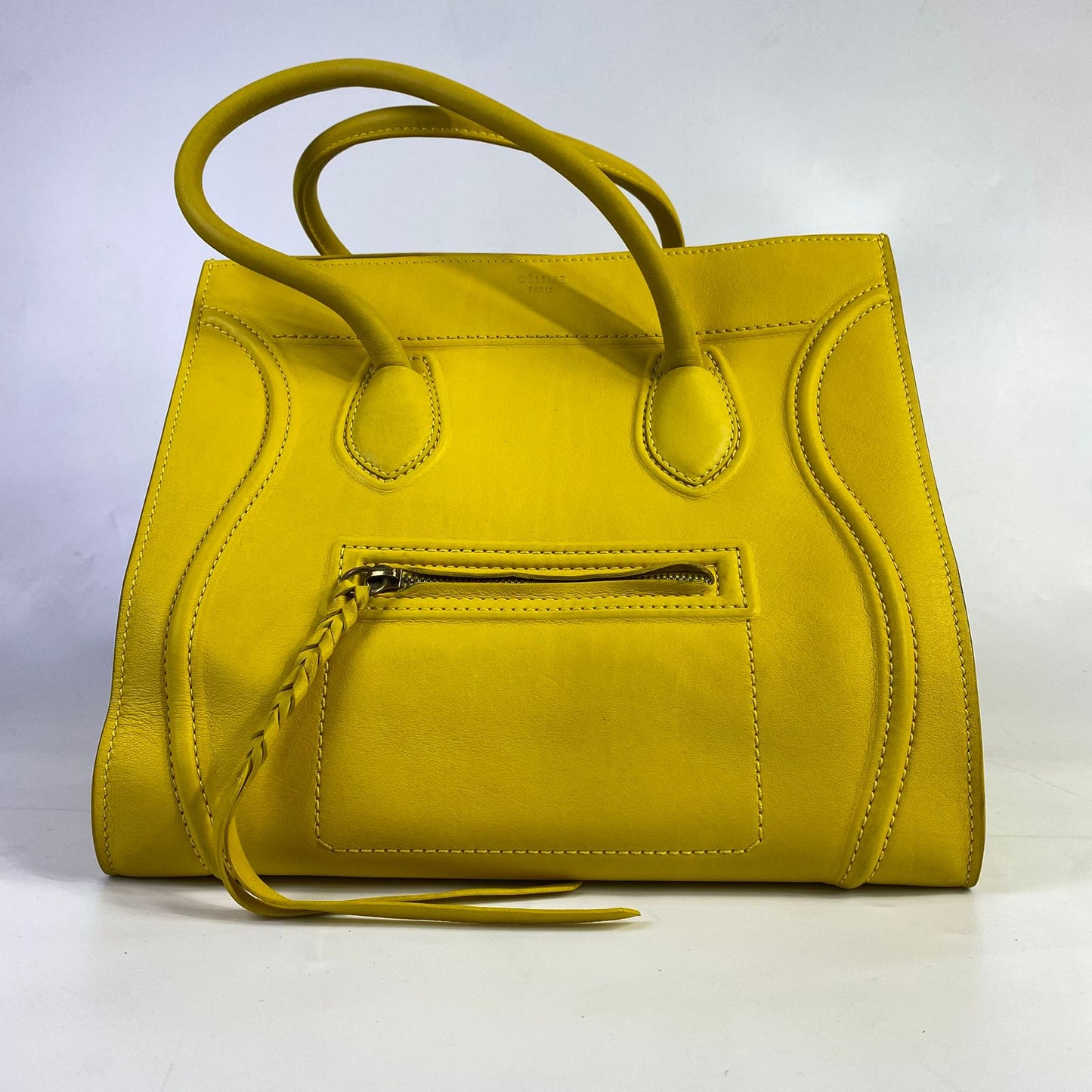Celine Phantom Luggage Tote Yellow