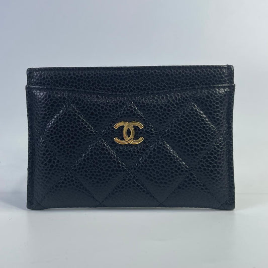Chanel Black Card Holder