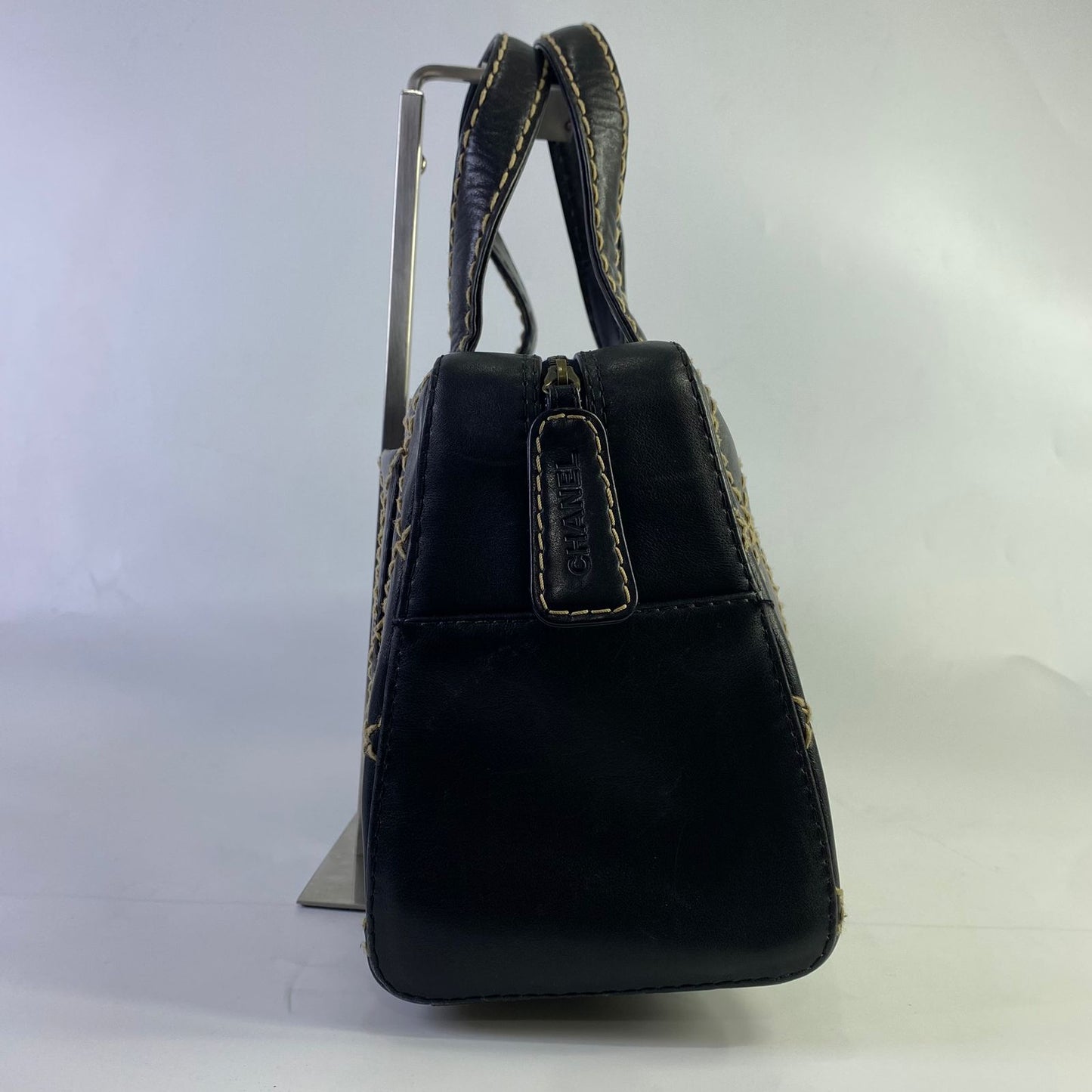 Chanel Wild Stitch Boston Bag Black