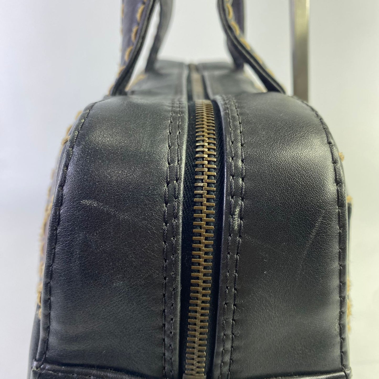 Chanel Wild Stitch Boston Bag Black