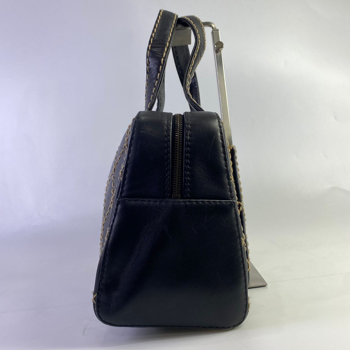 Chanel Wild Stitch Boston Bag Black