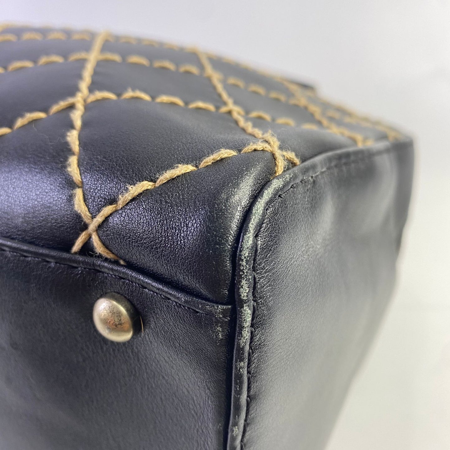 Chanel Wild Stitch Boston Bag Black