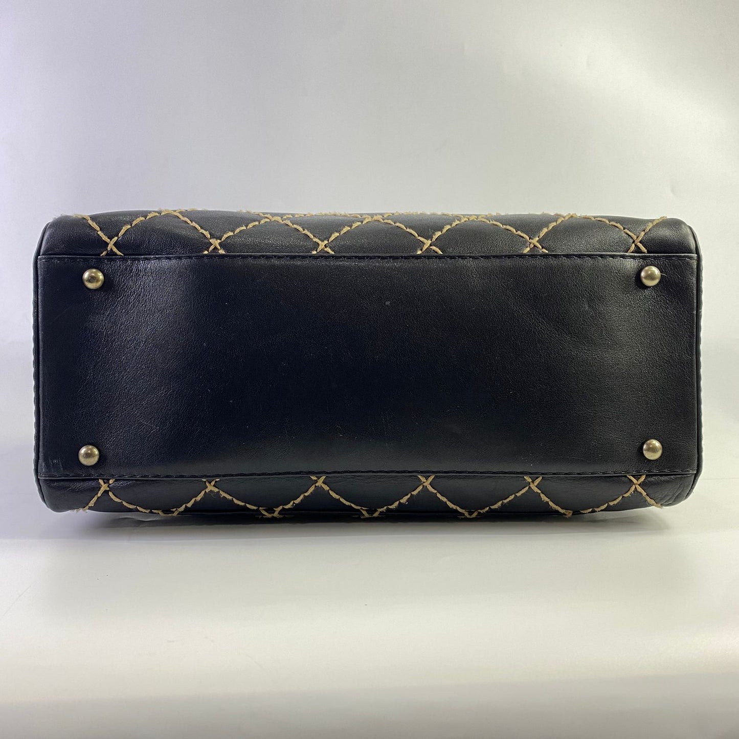 Chanel Wild Stitch Boston Bag Black